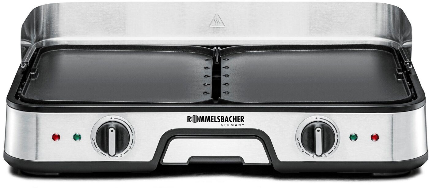 گریل باربیکیو رومیزی برقی روملزباخر آلمان ROMMELSBACHER BBQ 2025 - دو صفحه قابل‌ تنظیم